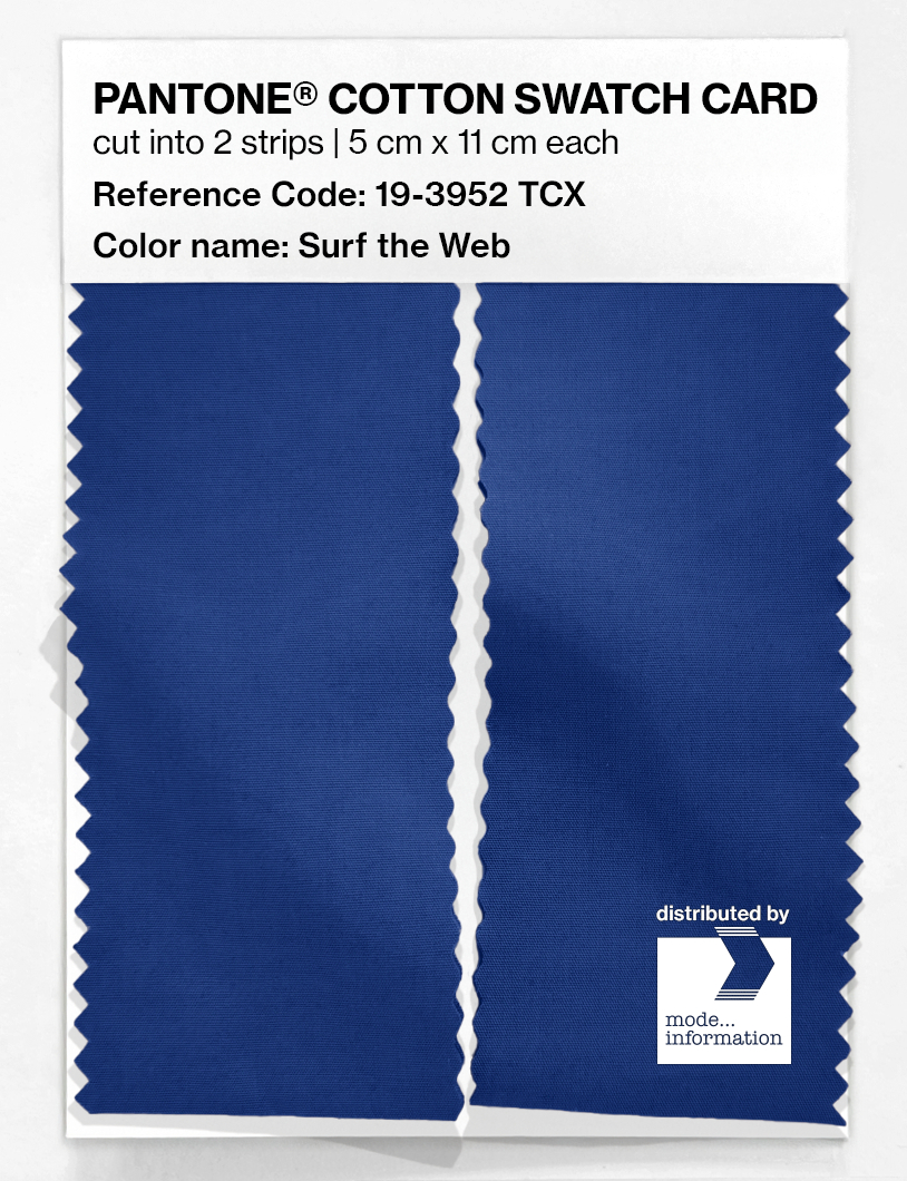 Artikelbild 2 des Artikels “PANTONE® COTTON SWATCH CARD 19-3952 TCX Surf the Web “