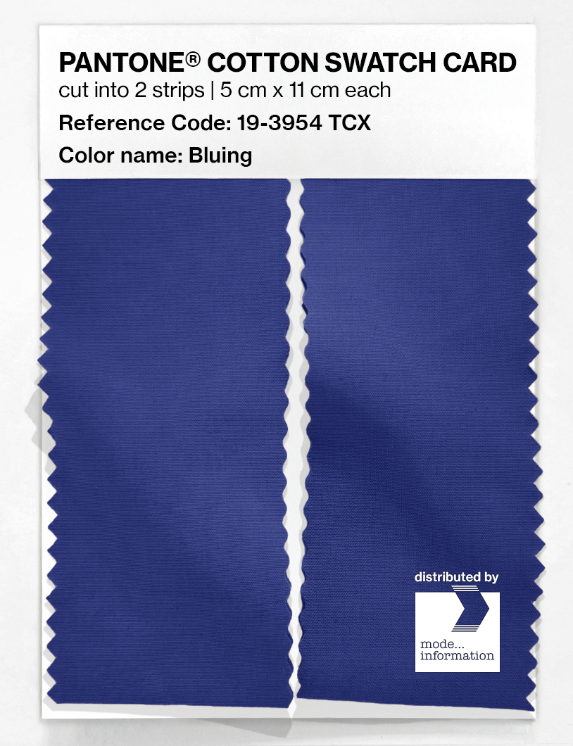 Product image 2 of the product “PANTONE® COTTON SWATCH CARD 19-3954 TCX Bluing ”