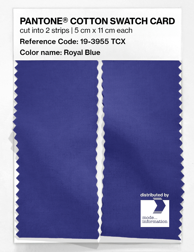 Artikelbild 2 des Artikels “PANTONE® COTTON SWATCH CARD 19-3955 TCX Royal Blue “