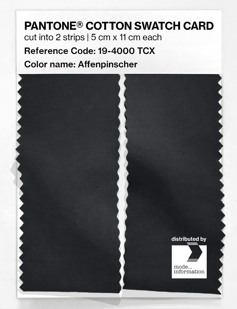 Artikelbild 2 des Artikels “PANTONE® COTTON SWATCH CARD 19-4000 TCX Affenpinscher “