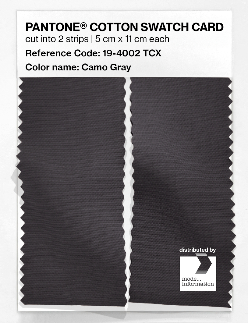 Artikelbild 2 des Artikels “PANTONE® COTTON SWATCH CARD 19-4002 TCX Camo Gray “