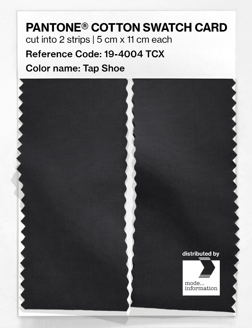 Product image 2 of the product “PANTONE® COTTON SWATCH CARD 19-4004 TCX Tap Shoe ”