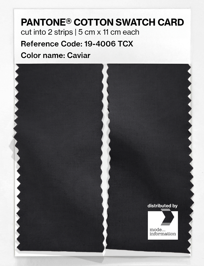 Artikelbild 2 des Artikels “PANTONE® COTTON SWATCH CARD 19-4006 TCX Caviar “