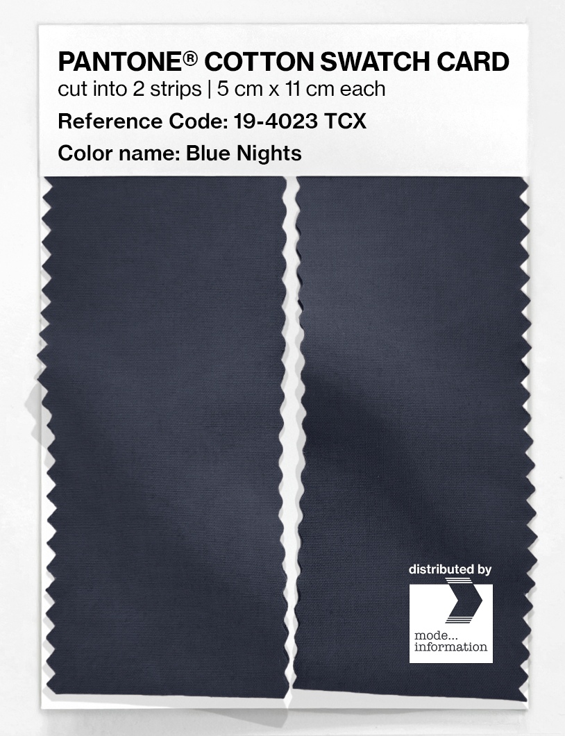 Artikelbild 2 des Artikels “PANTONE® COTTON SWATCH CARD 19-4023 TCX Blue Nights “