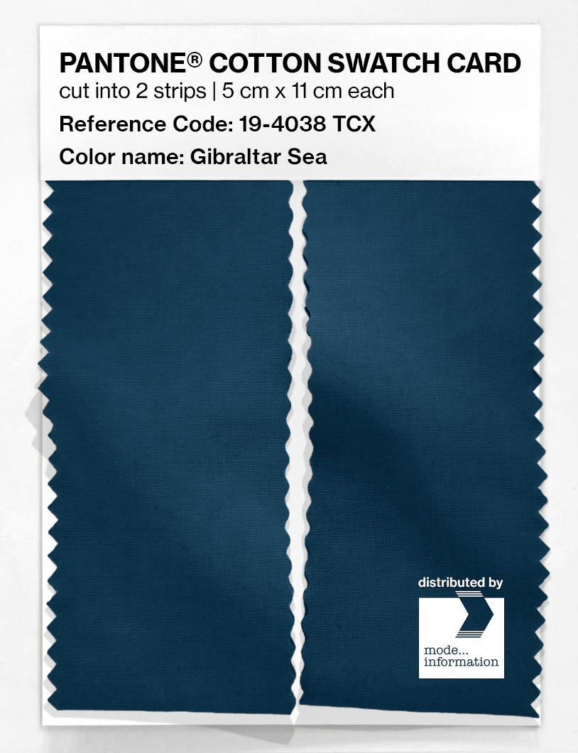 Artikelbild 2 des Artikels “PANTONE® COTTON SWATCH CARD 19-4038 TCX Gibraltar Sea “