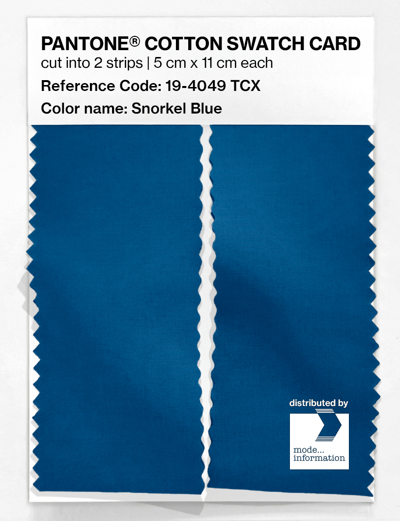 Artikelbild 2 des Artikels “PANTONE® COTTON SWATCH CARD 19-4049 TCX Snorkel Blue “