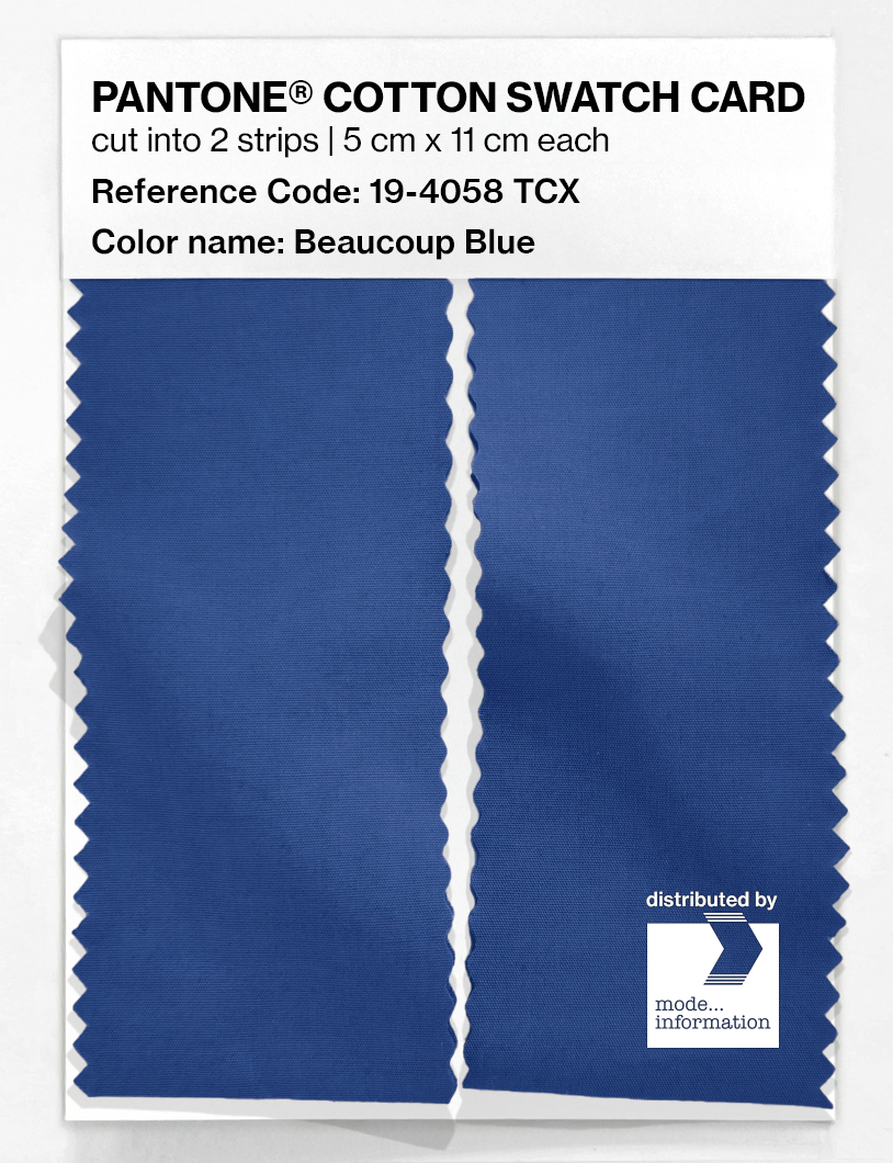 Artikelbild 2 des Artikels “PANTONE® COTTON SWATCH CARD 19-4058 TCX Beaucoup Blue “
