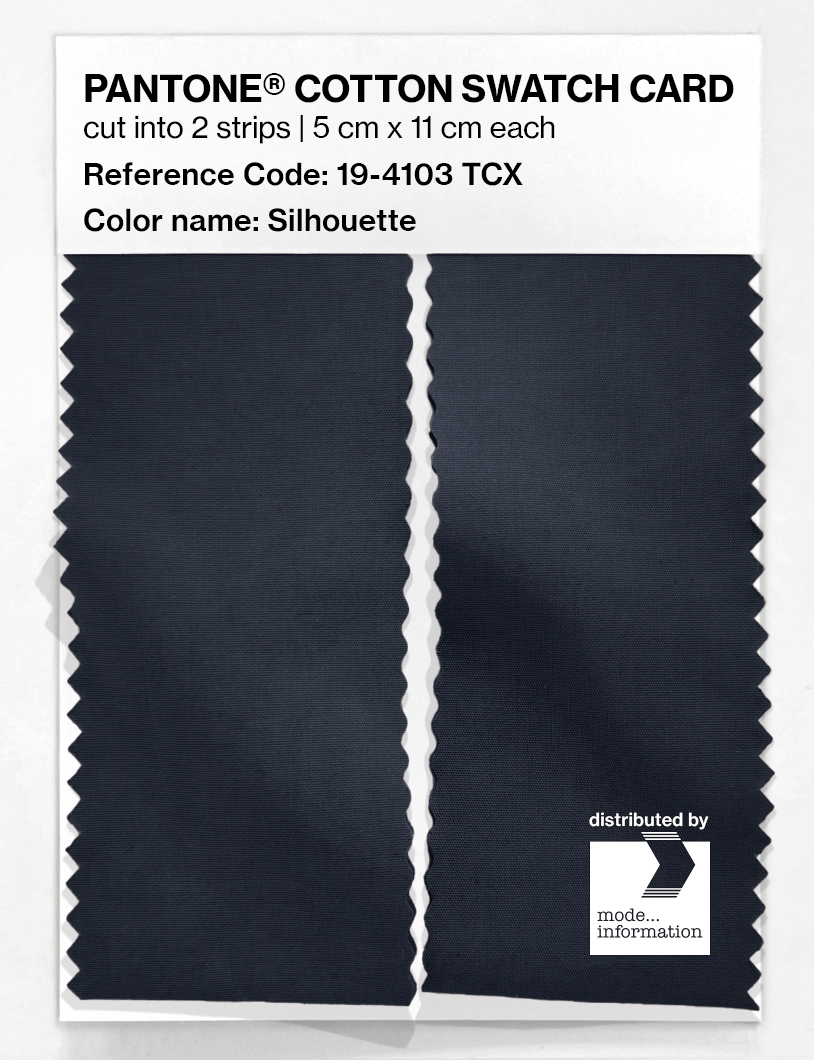 Artikelbild 2 des Artikels “PANTONE® COTTON SWATCH CARD 19-4103 TCX Silhouette “