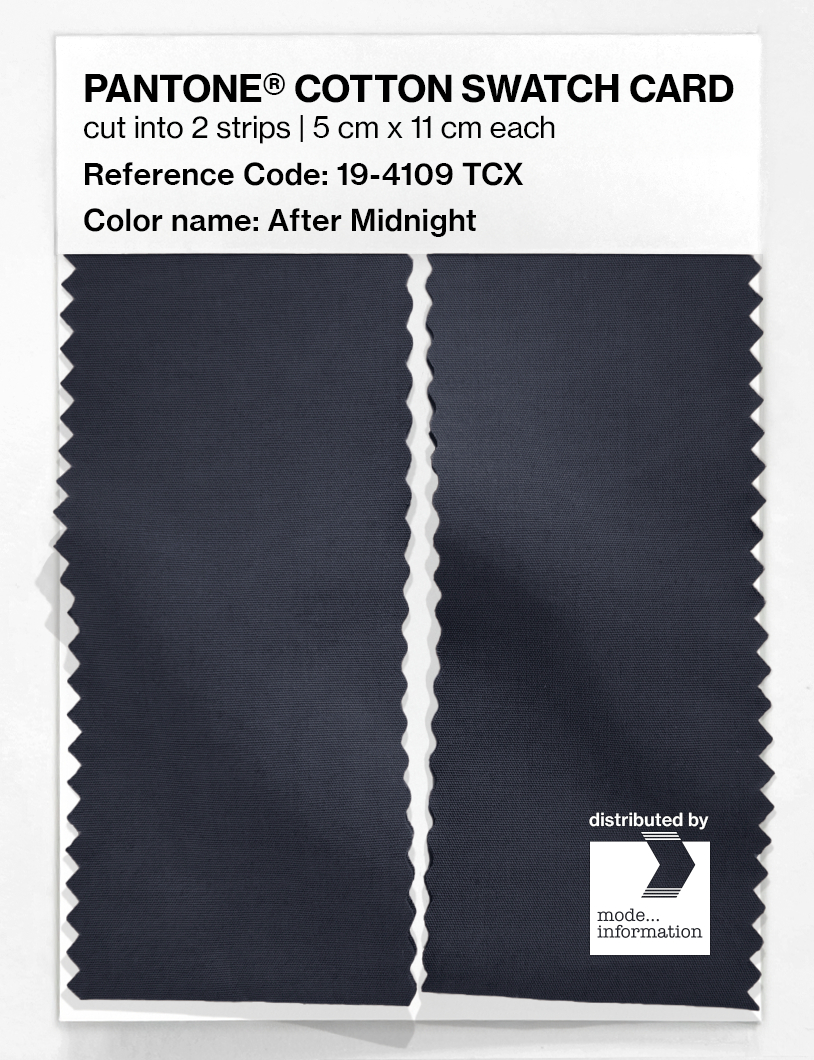 Artikelbild 2 des Artikels “PANTONE® COTTON SWATCH CARD 19-4109 TCX After Midnight “