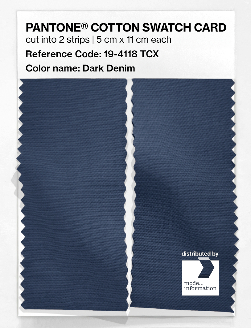 Artikelbild 2 des Artikels “PANTONE® COTTON SWATCH CARD 19-4118 TCX Dark Denim “