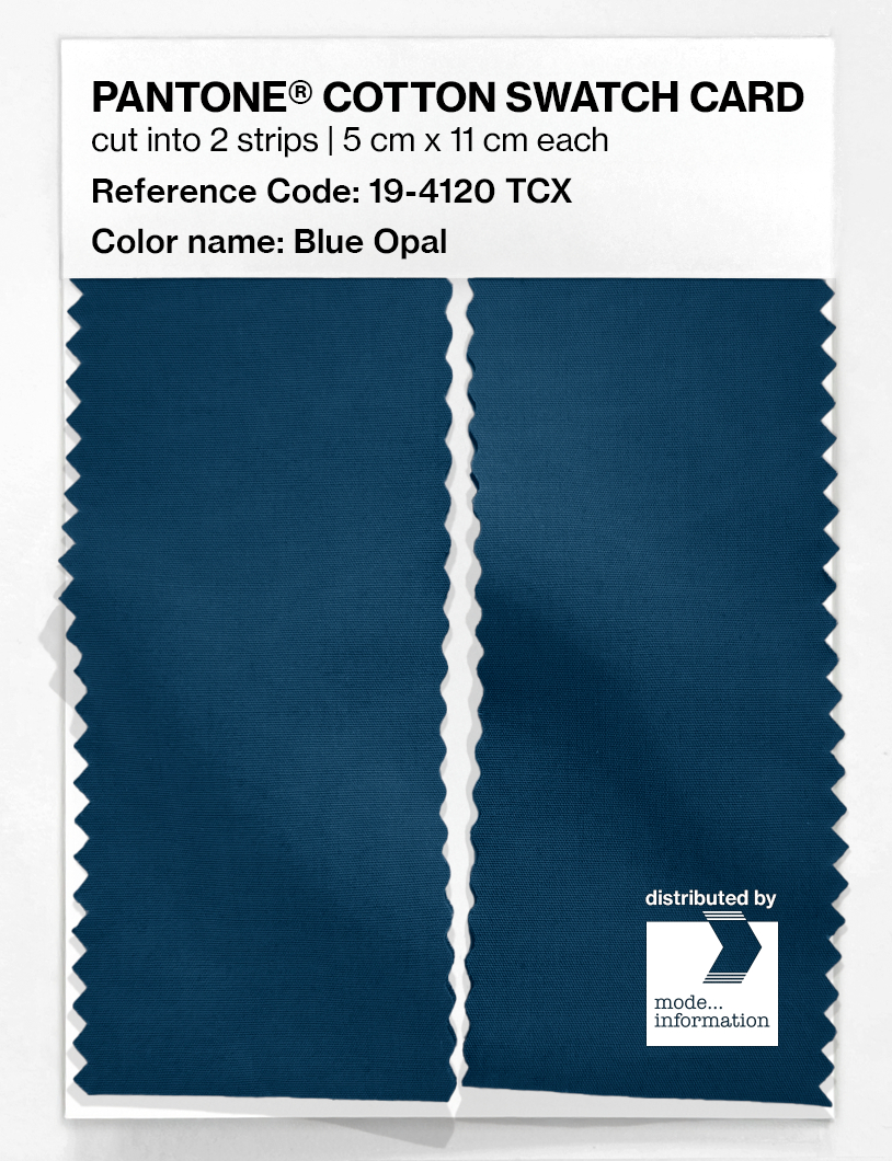 Artikelbild 2 des Artikels “PANTONE® COTTON SWATCH CARD 19-4120 TCX Blue Opal “
