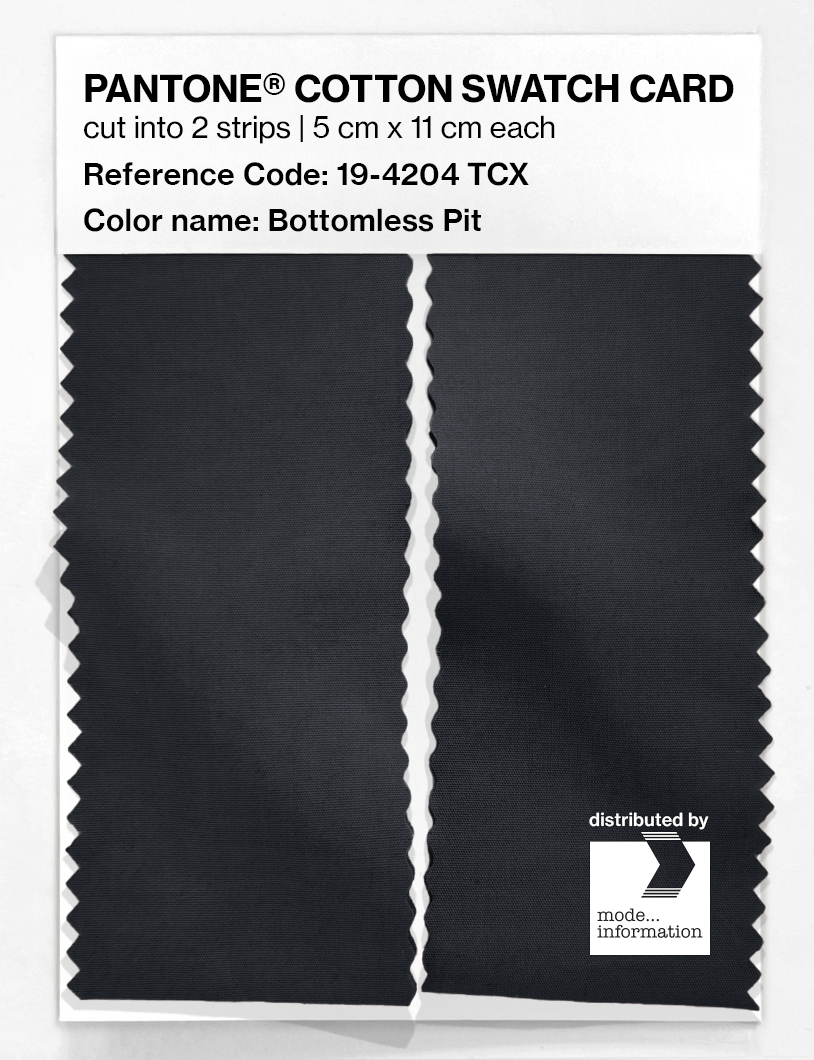 Artikelbild 2 des Artikels “PANTONE® COTTON SWATCH CARD 19-4204 TCX Bottomless Pit “