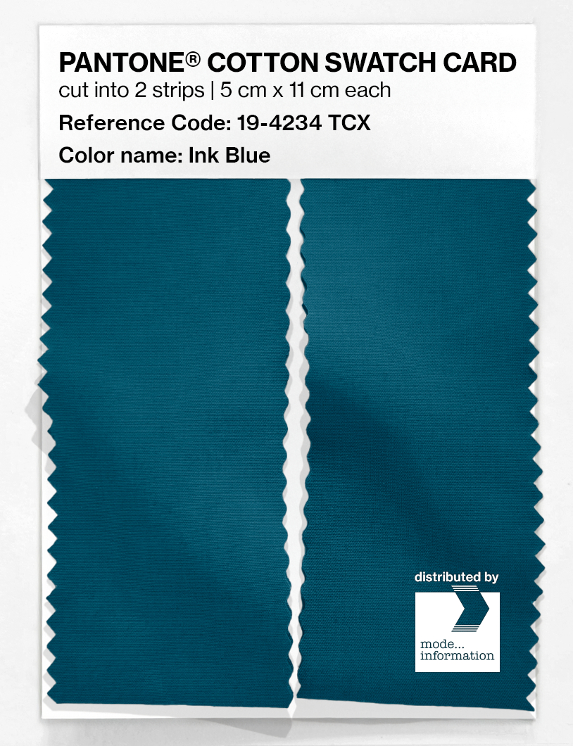 Artikelbild 2 des Artikels “PANTONE® COTTON SWATCH CARD 19-4234 TCX Ink Blue “
