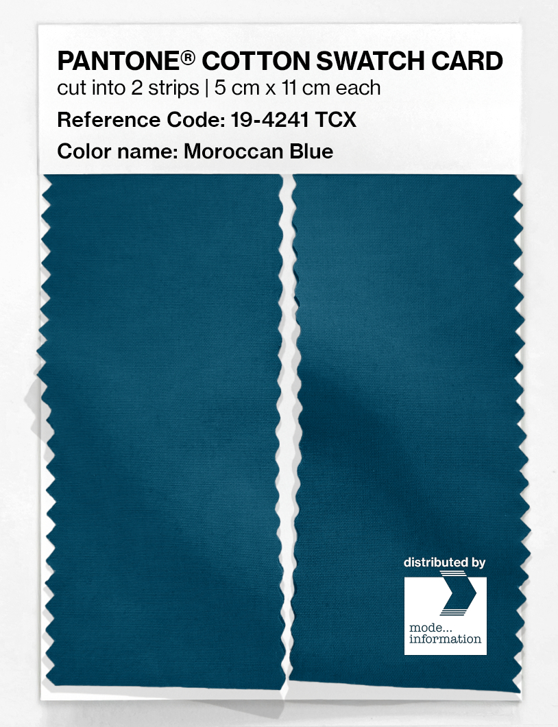 Artikelbild 2 des Artikels “PANTONE® COTTON SWATCH CARD 19-4241 TCX Moroccan Blue “