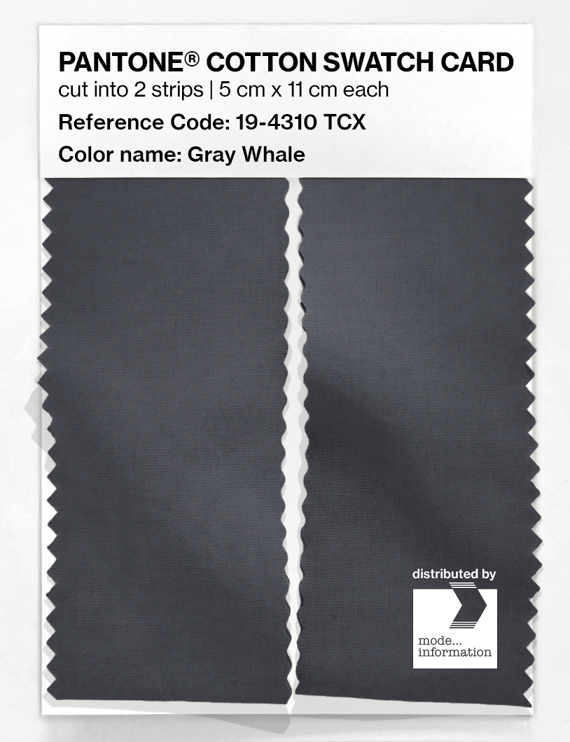 Artikelbild 2 des Artikels “PANTONE® COTTON SWATCH CARD 19-4310 TCX Gray Whale “