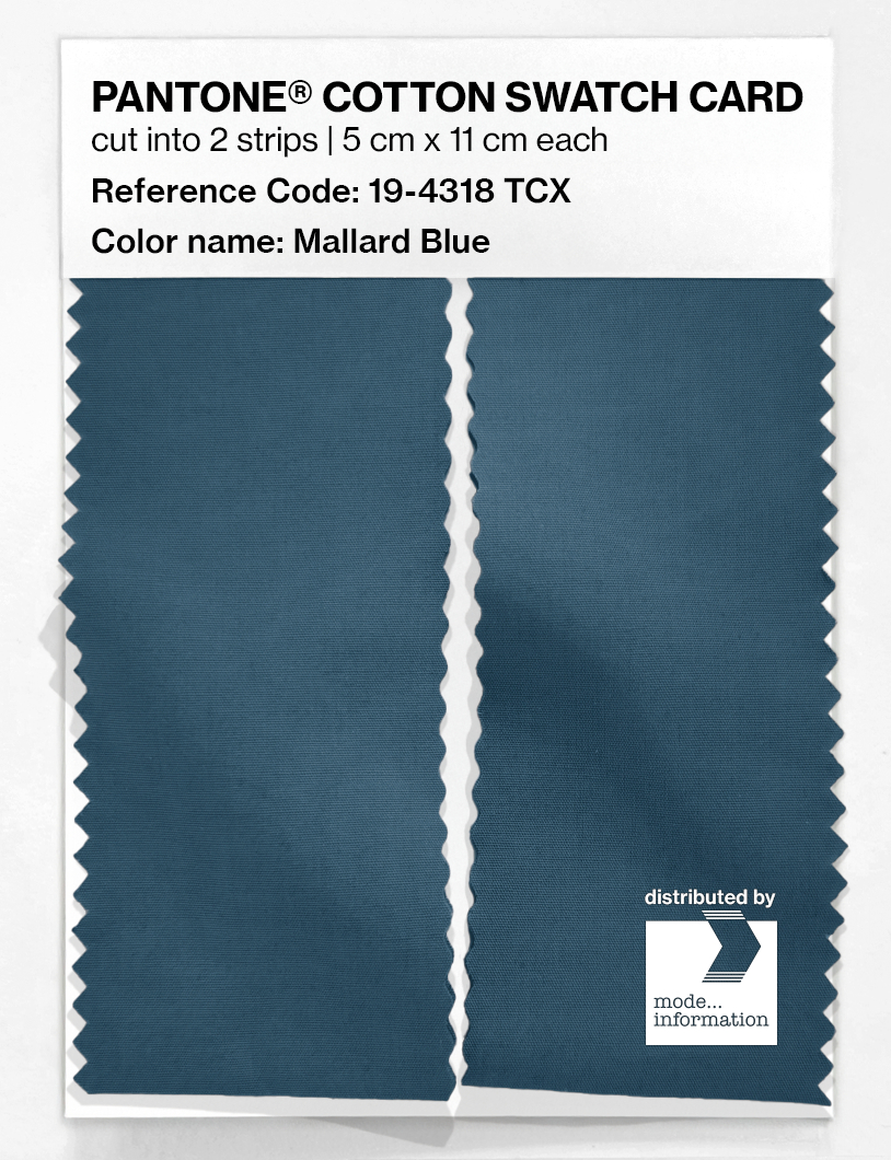 Artikelbild 2 des Artikels “PANTONE® COTTON SWATCH CARD 19-4318 TCX Mallard Blue “