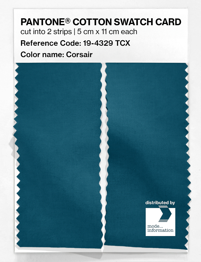 Artikelbild 2 des Artikels “PANTONE® COTTON SWATCH CARD 19-4329 TCX Corsair “