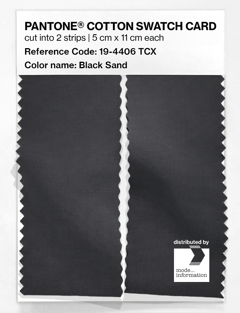 Artikelbild 2 des Artikels “PANTONE® COTTON SWATCH CARD 19-4406 TCX Black Sand “