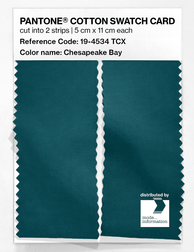 Artikelbild 2 des Artikels “PANTONE® COTTON SWATCH CARD 19-4534 TCX Chesapeake Bay “