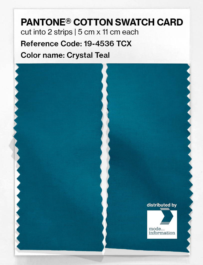 Artikelbild 2 des Artikels “PANTONE® COTTON SWATCH CARD 19-4536 TCX Crystal Teal “