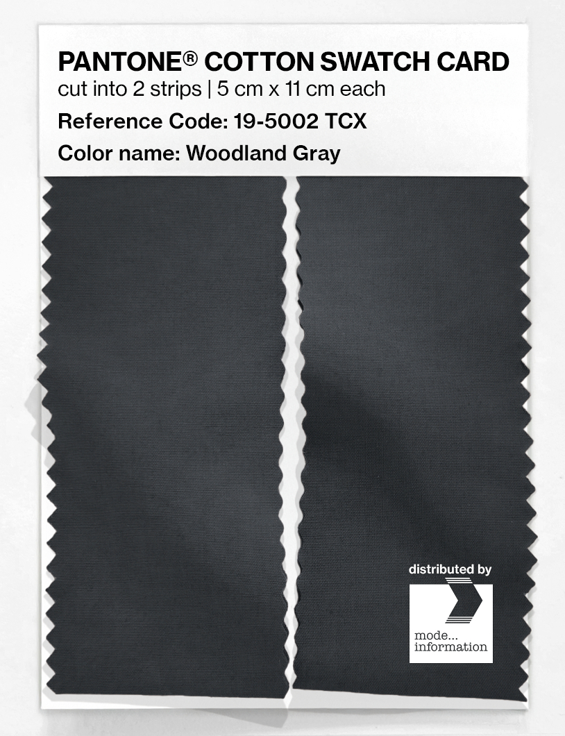 Artikelbild 2 des Artikels “PANTONE® COTTON SWATCH CARD 19-5002 TCX Woodland Gray “