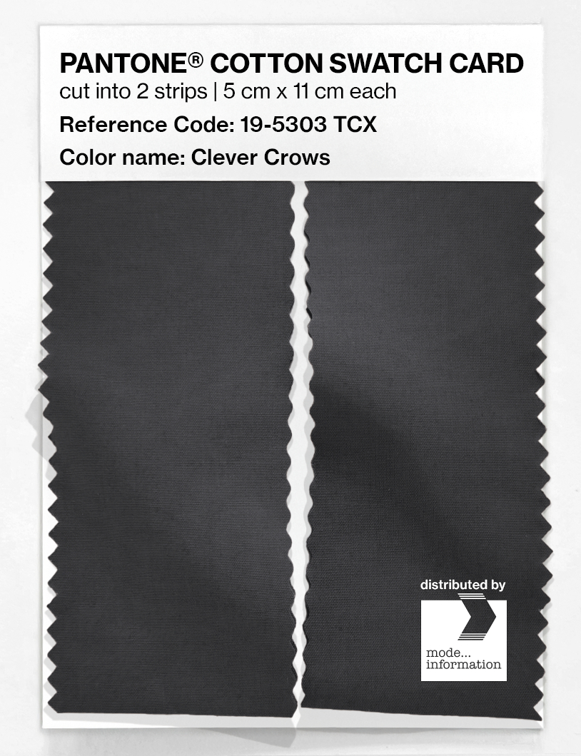 Artikelbild 2 des Artikels “PANTONE® COTTON SWATCH CARD 19-5303 TCX Clever Crows “