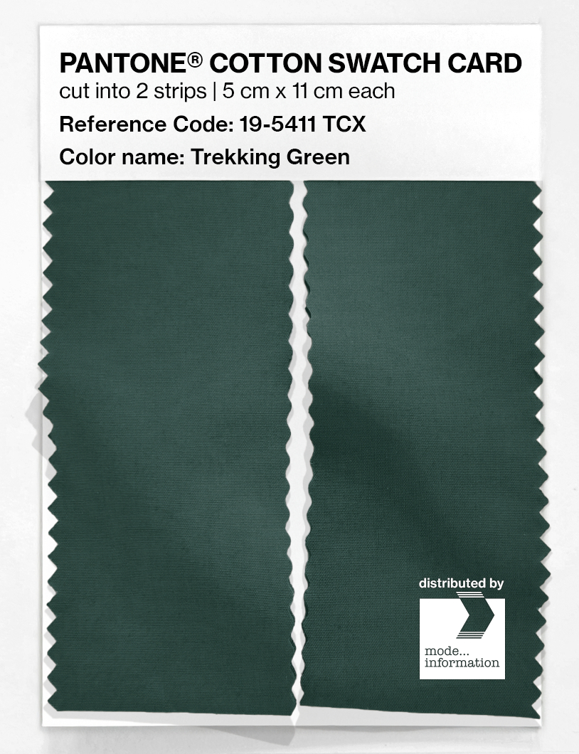 Artikelbild 2 des Artikels “PANTONE® COTTON SWATCH CARD 19-5411 TCX Trekking Green “