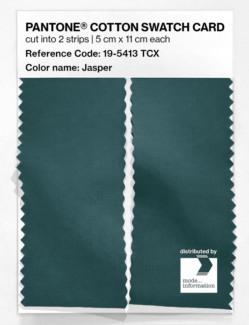 Product image 2 of the product “PANTONE® COTTON SWATCH CARD 19-5413 TCX Jasper ”