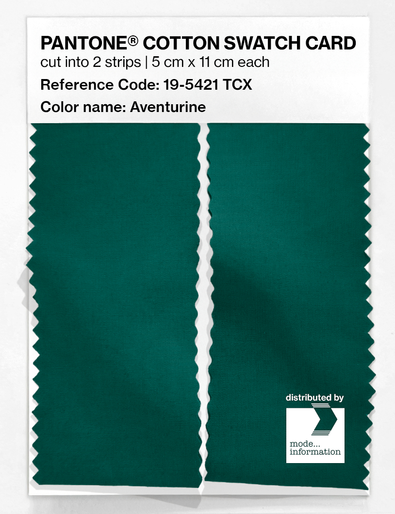 Artikelbild 2 des Artikels “PANTONE® COTTON SWATCH CARD 19-5421 TCX Aventurine “