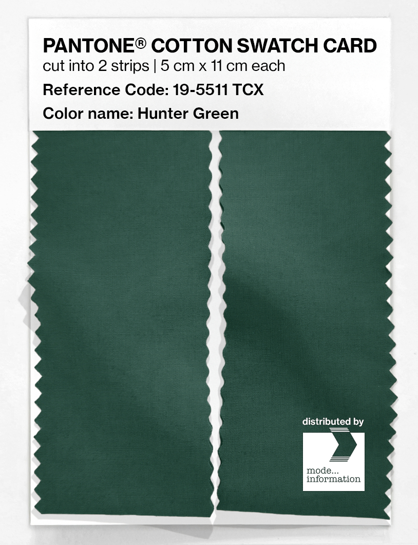 Artikelbild 2 des Artikels “PANTONE® COTTON SWATCH CARD 19-5511 TCX Hunter Green “
