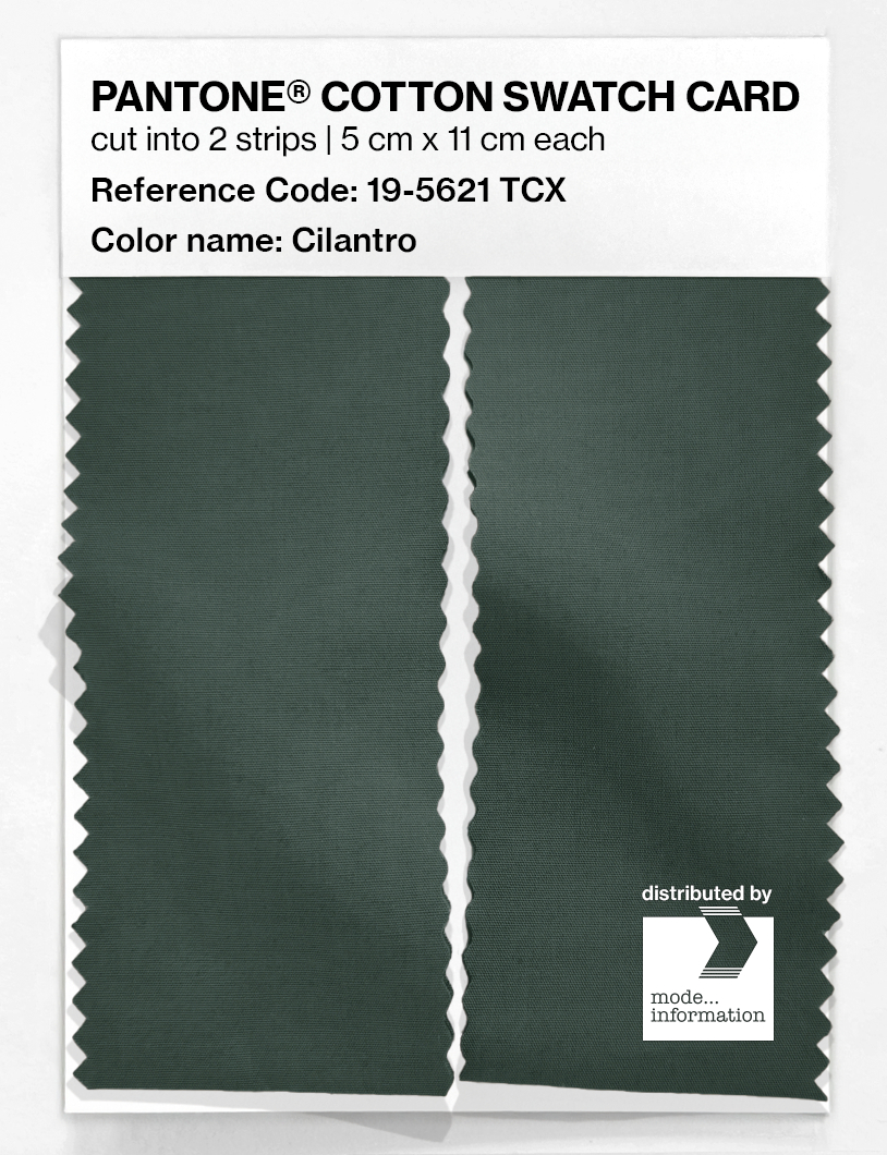 Artikelbild 2 des Artikels “PANTONE® COTTON SWATCH CARD 19-5621 TCX Cilantro “