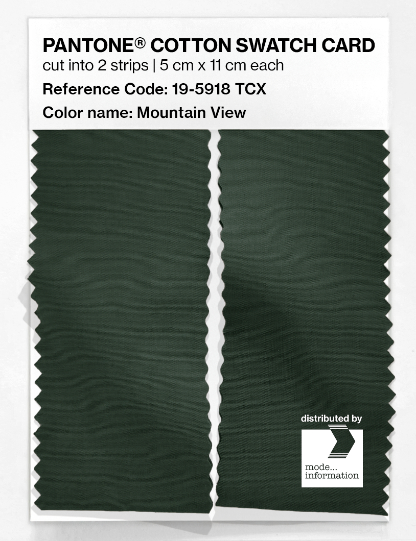 Product image 2 of the product “PANTONE® COTTON SWATCH CARD 19-5918 TCX Mountain View ”