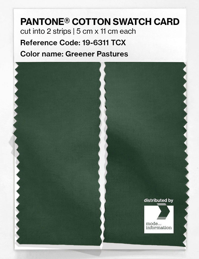 Artikelbild 2 des Artikels “PANTONE® COTTON SWATCH CARD 19-6311 TCX Greener Pastures “