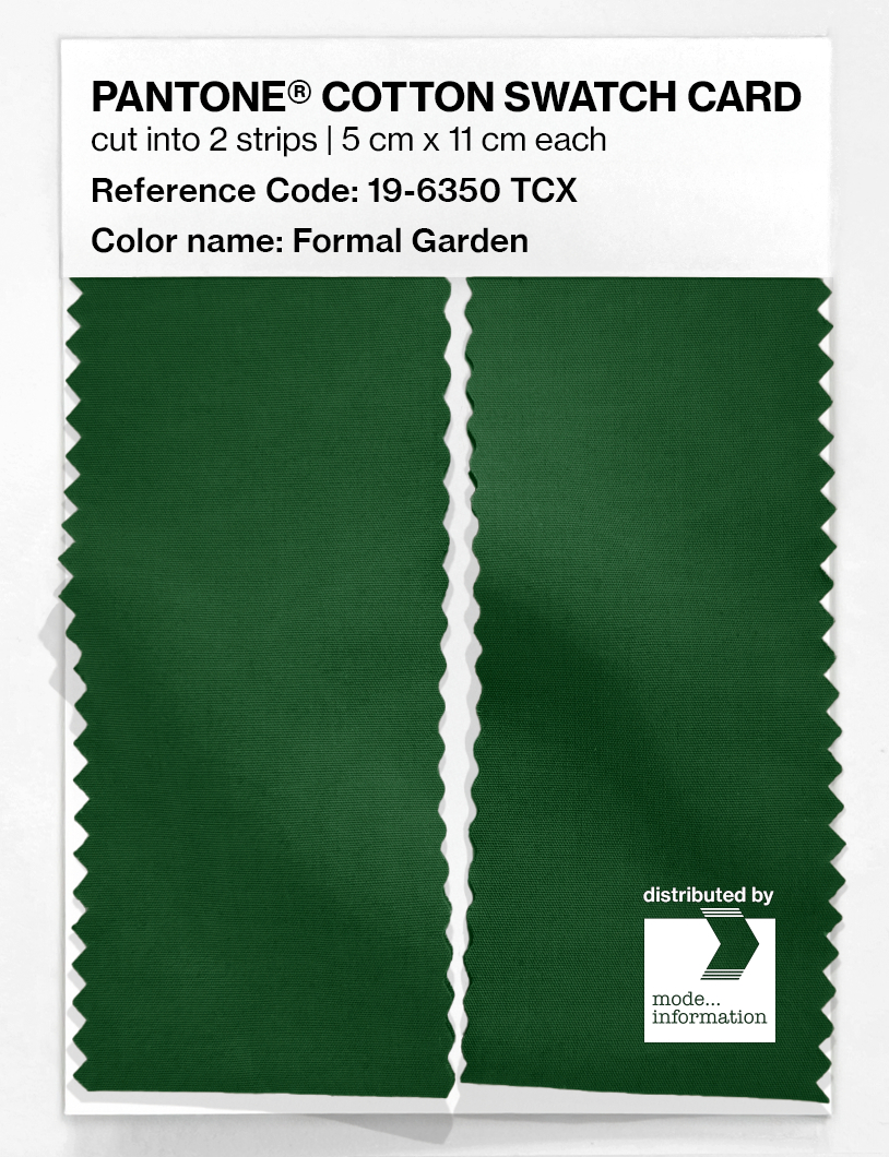 Artikelbild 2 des Artikels “PANTONE® COTTON SWATCH CARD 19-6350 TCX Formal Garden “