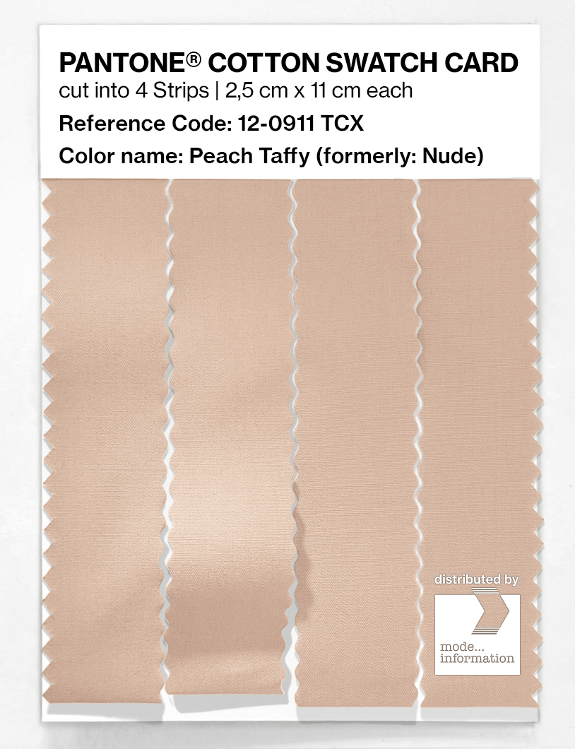 Product image 3 of the product “PANTONE® COTTON SWATCH CARD 12-0911 TCX Nude ”