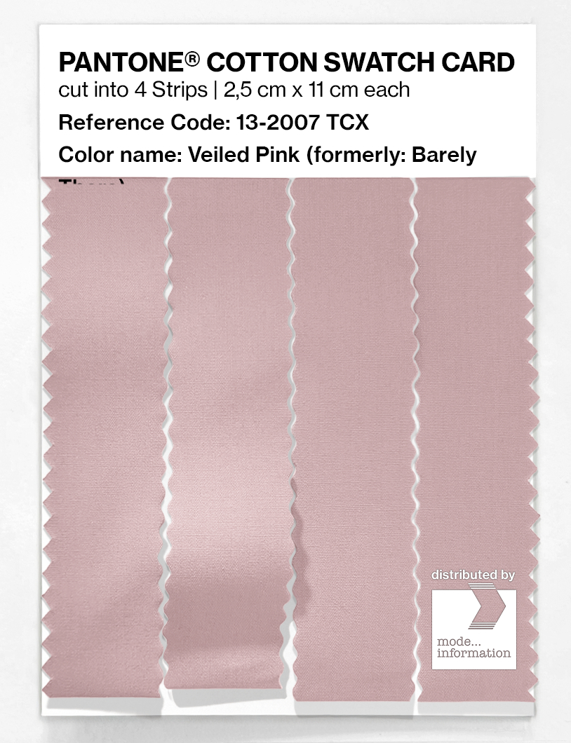 Product image 3 of the product “PANTONE® COTTON SWATCH CARD 13-2007 TCX Barely There ”