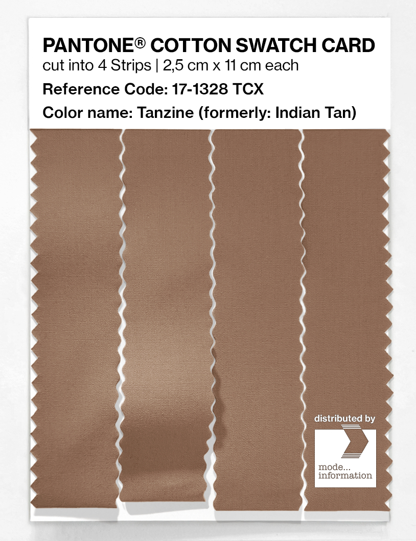Product image 3 of the product “PANTONE® COTTON SWATCH CARD 17-1328 TCX Indian Tan ”