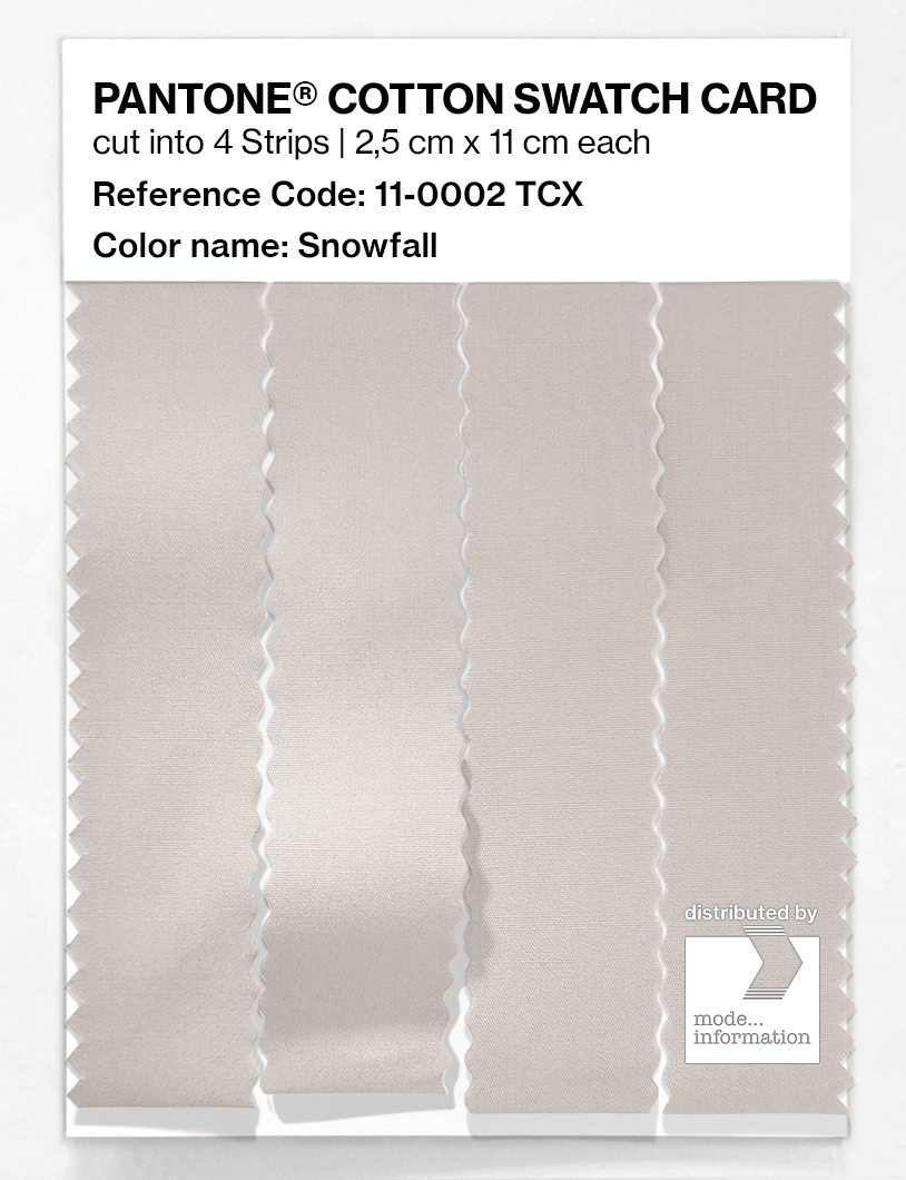 Artikelbild 3 des Artikels “PANTONE® COTTON SWATCH CARD 11-0002 TCX Snowfall “