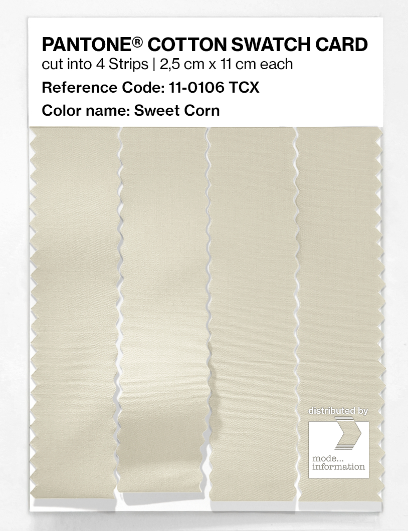 Artikelbild 3 des Artikels “PANTONE® COTTON SWATCH CARD 11-0106 TCX Sweet Corn “