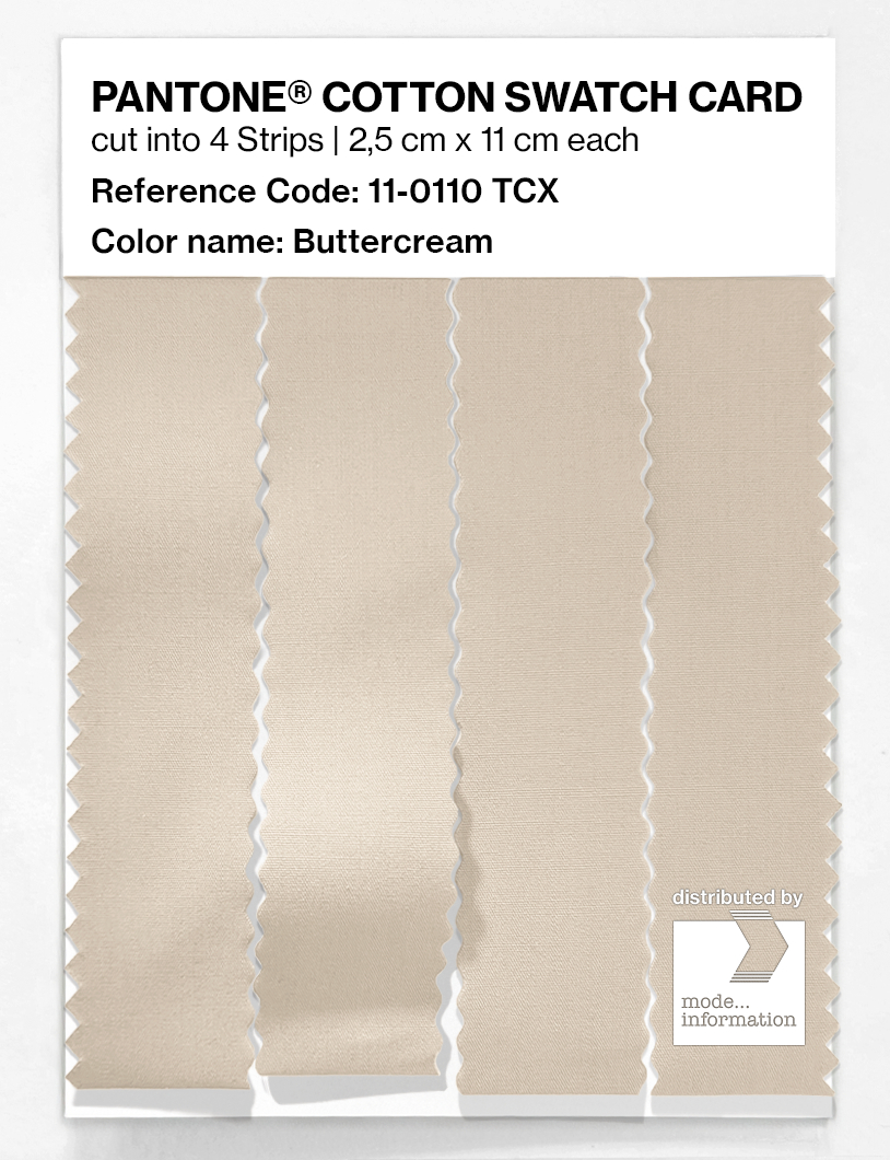 Artikelbild 3 des Artikels “PANTONE® COTTON SWATCH CARD 11-0110 TCX Buttercream “