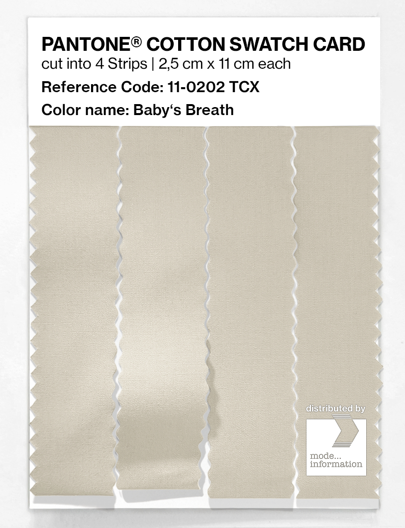 Artikelbild 3 des Artikels “PANTONE® COTTON SWATCH CARD 11-0202 TCX Baby's Breath “
