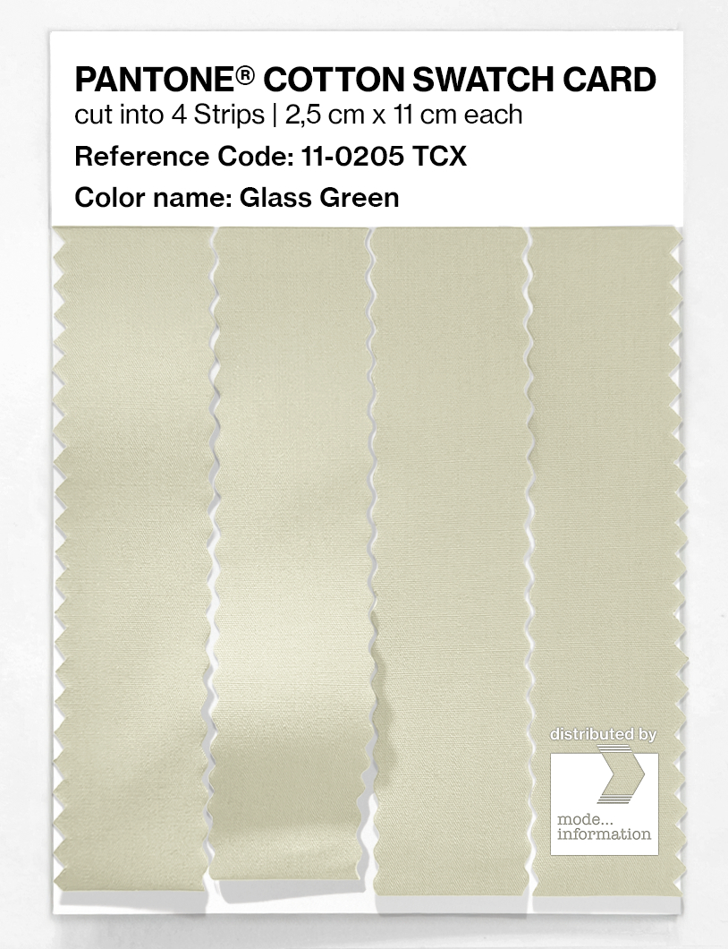 Artikelbild 3 des Artikels “PANTONE® COTTON SWATCH CARD 11-0205 TCX Glass Green “