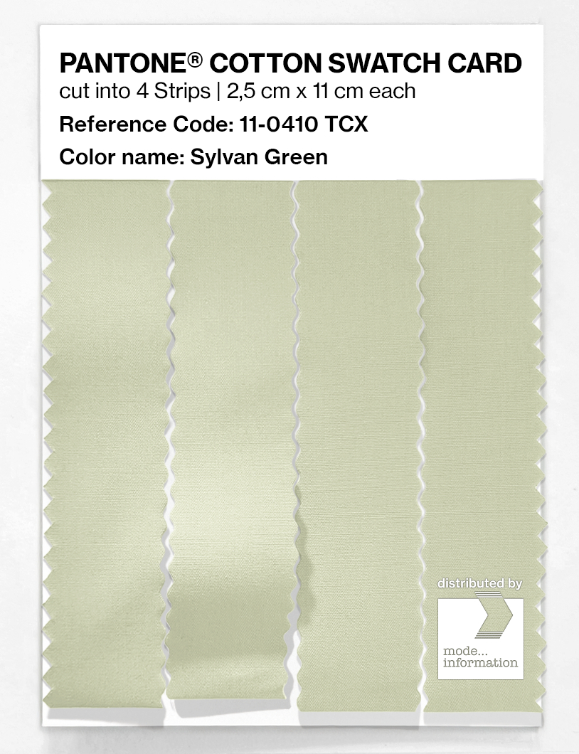 Product image 3 of the product “PANTONE® COTTON SWATCH CARD 11-0410 TCX Sylvan Green ”