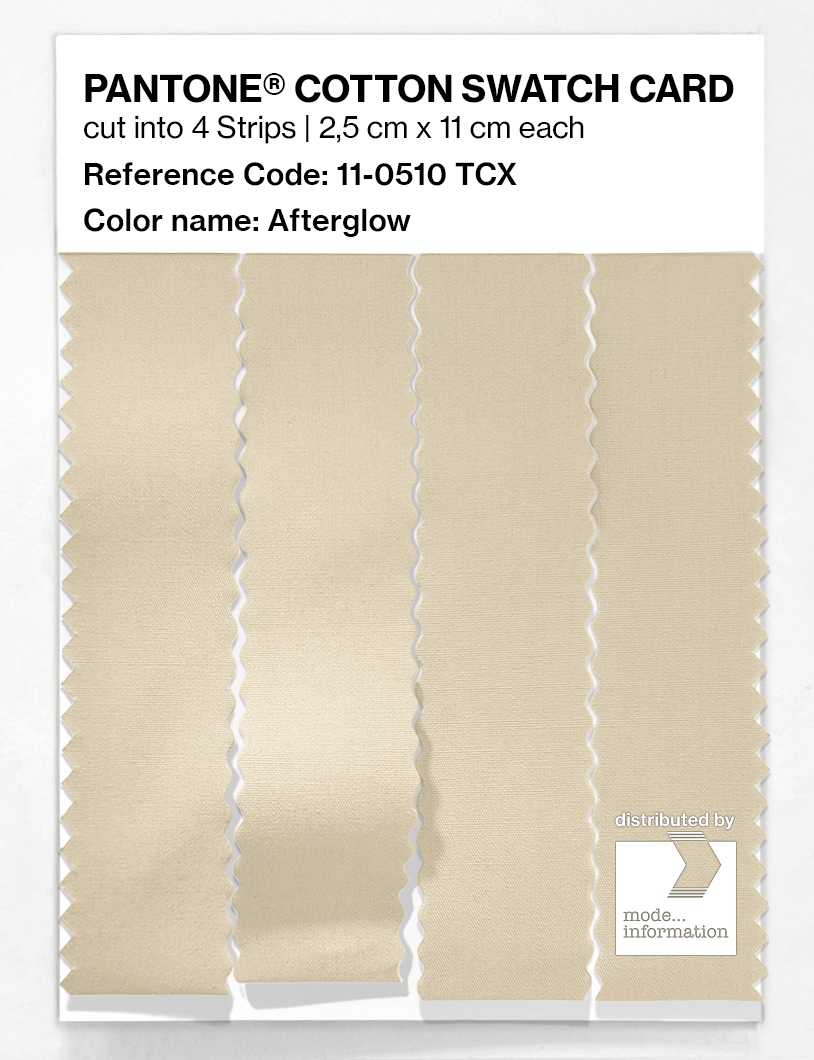 Product image 3 of the product “PANTONE® COTTON SWATCH CARD 11-0510 TCX Afterglow ”