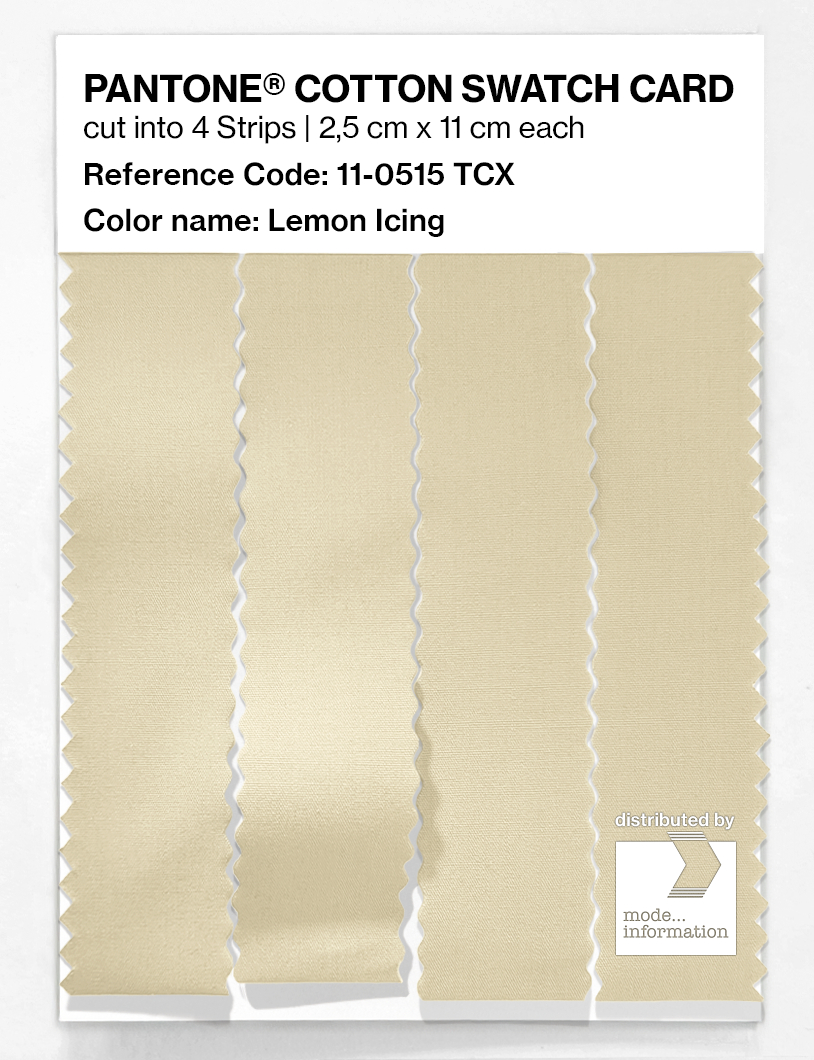 Artikelbild 3 des Artikels “PANTONE® COTTON SWATCH CARD 11-0515 TCX Lemon Icing “