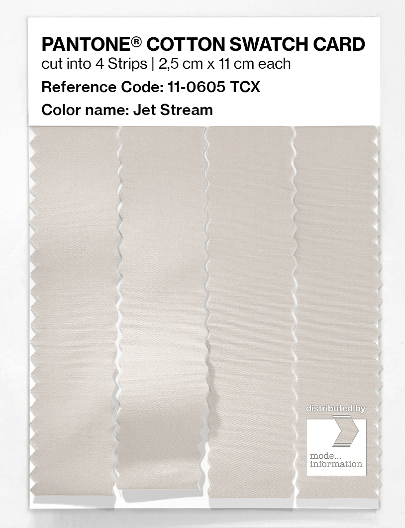 Product image 3 of the product “PANTONE® COTTON SWATCH CARD 11-0605 TCX Jet Stream ”