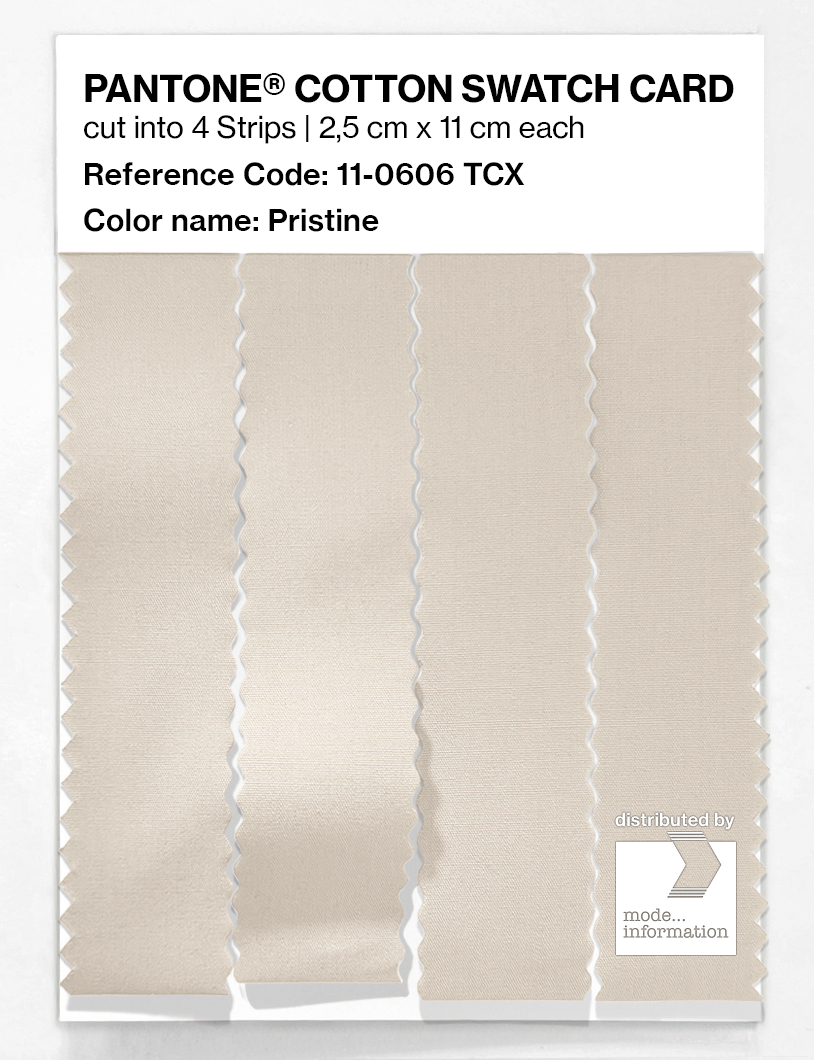 Product image 3 of the product “PANTONE® COTTON SWATCH CARD 11-0606 TCX Pristine ”