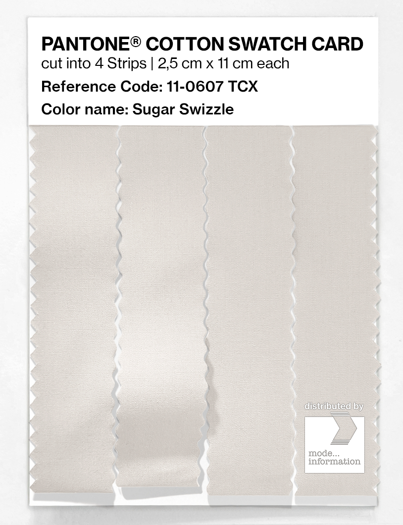 Artikelbild 3 des Artikels “PANTONE® COTTON SWATCH CARD 11-0607 TCX Sugar Swizzle “