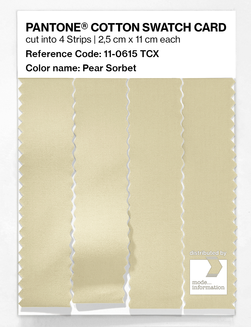 Artikelbild 3 des Artikels “PANTONE® COTTON SWATCH CARD 11-0615 TCX Pear Sorbet “