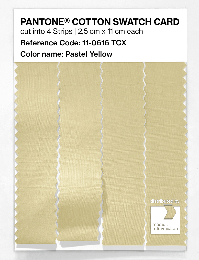 Artikelbild 3 des Artikels “PANTONE® COTTON SWATCH CARD 11-0616 TCX Pastel Yellow “